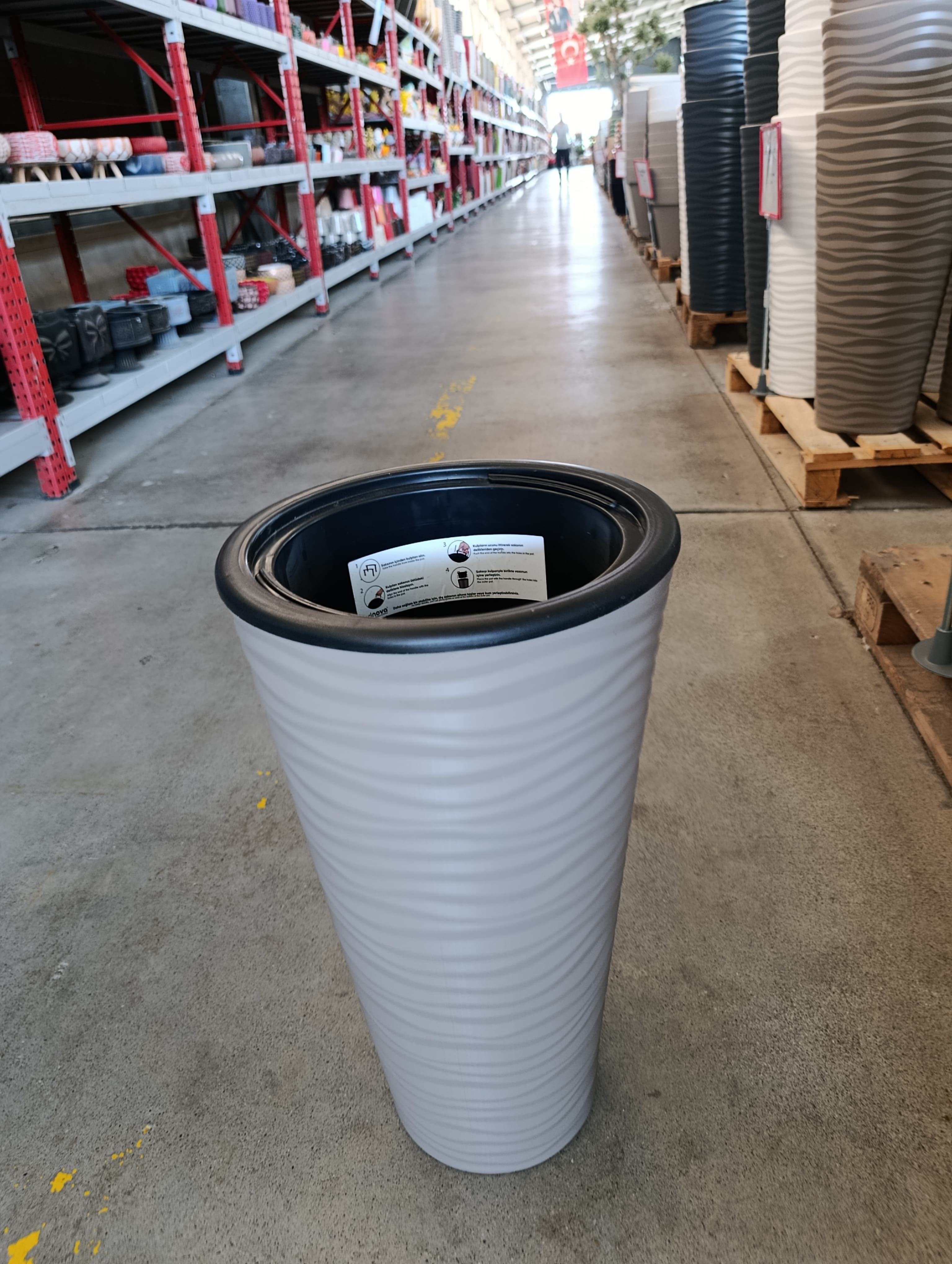 15 Litre Çift Hazneli Kumsal Saksı